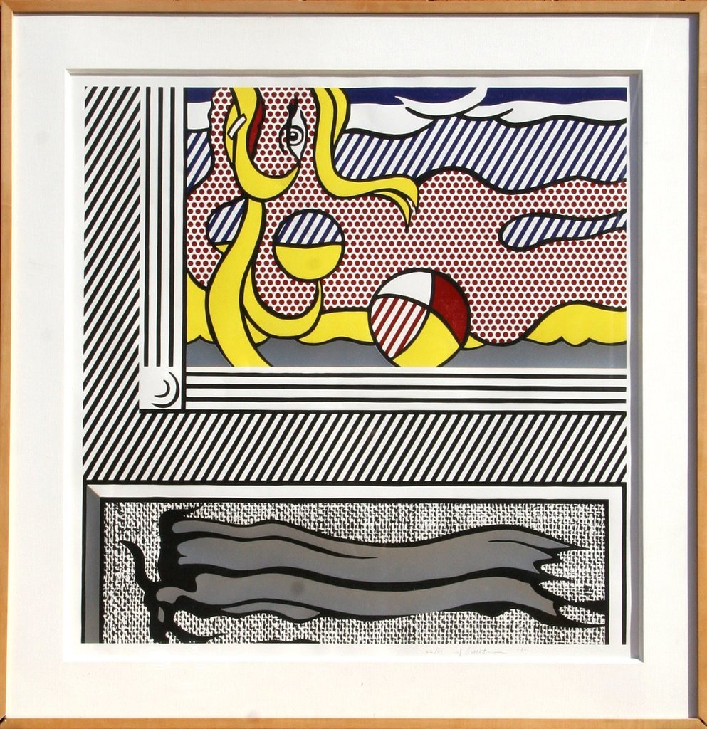 Roy Lichtenstein, Two Paintings: Beach Ball (C.204), 1984