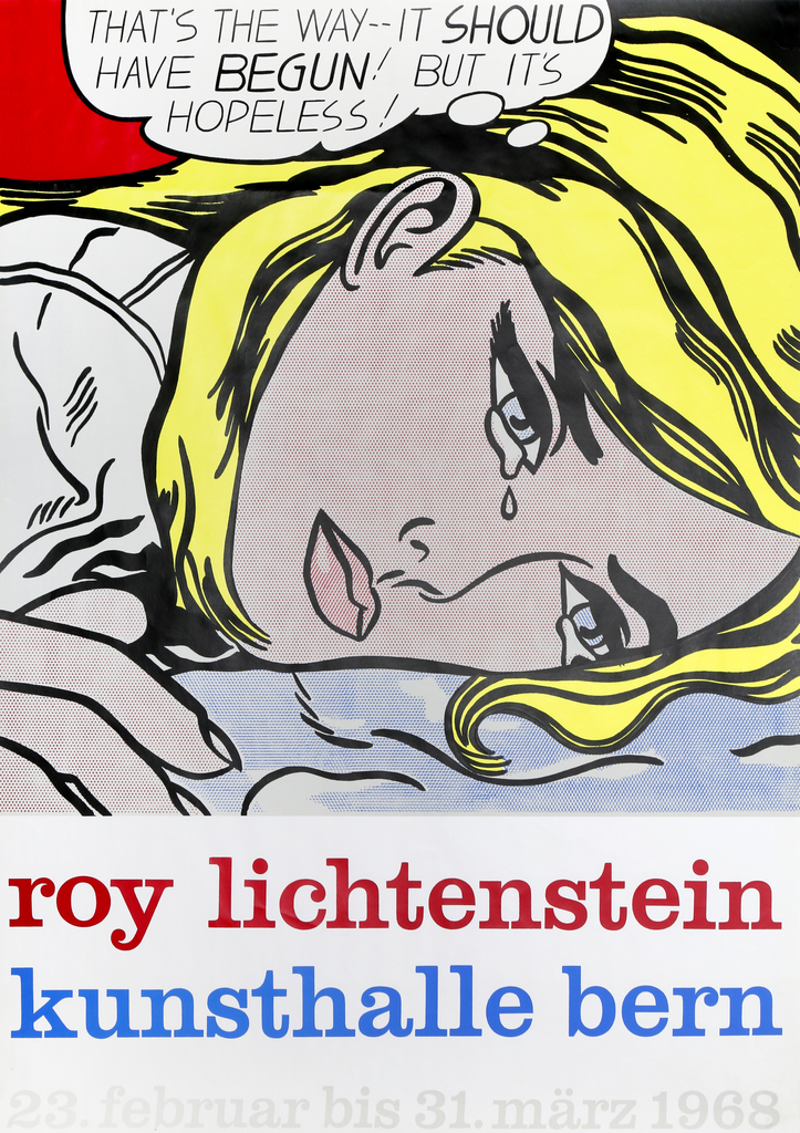 Roy Lichtenstein, Kunsthalle Bern (Hopeless), 1968