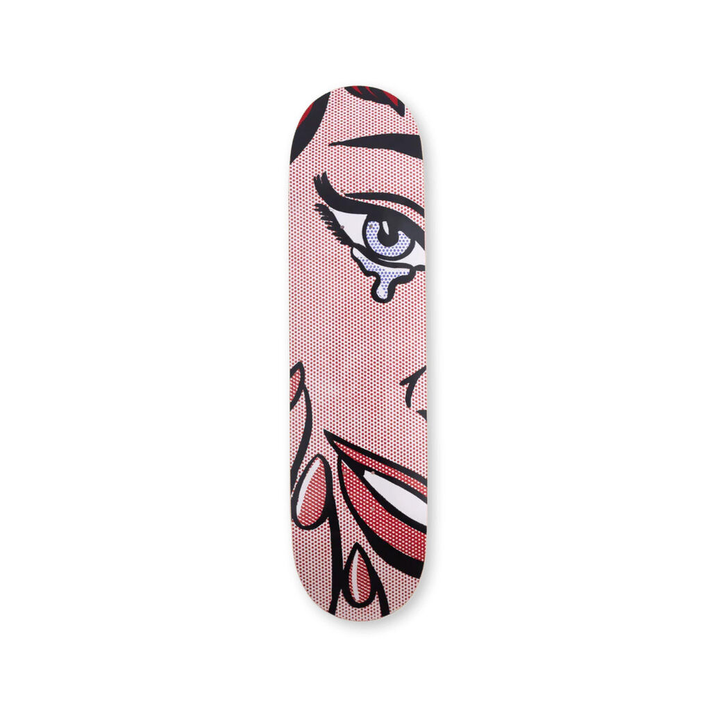 Roy Lichtenstein, Happy Tears Skateboard Deck, 2024