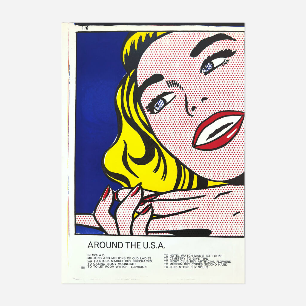 Roy Lichtenstein, Girl (from the One Cent Life portfolio), 1964
