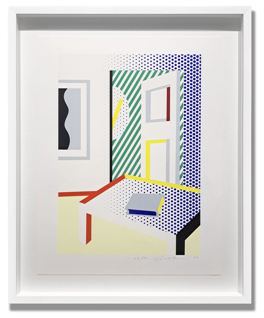 Roy Lichtenstein, Virtual Interior with Book, 1996