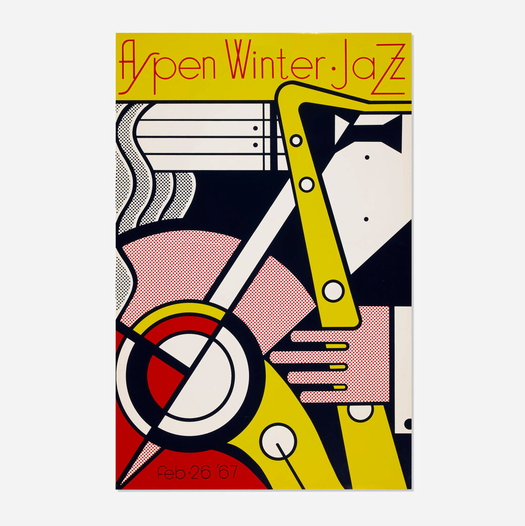 Roy Lichtenstein, Aspen Winter Jazz Poster, 1967