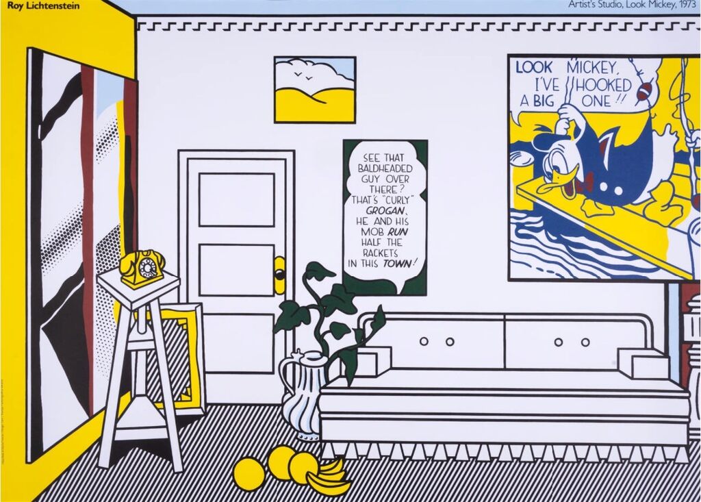 Roy Lichtenstein, Artist's Studio, Look Mickey, 1988