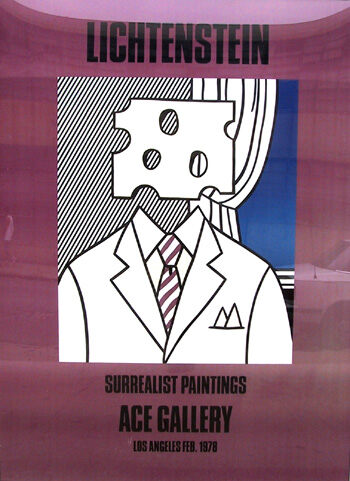 Roy Lichtenstein, Surrealist Paintings at Ace Gallery (Cheesehead), 1978