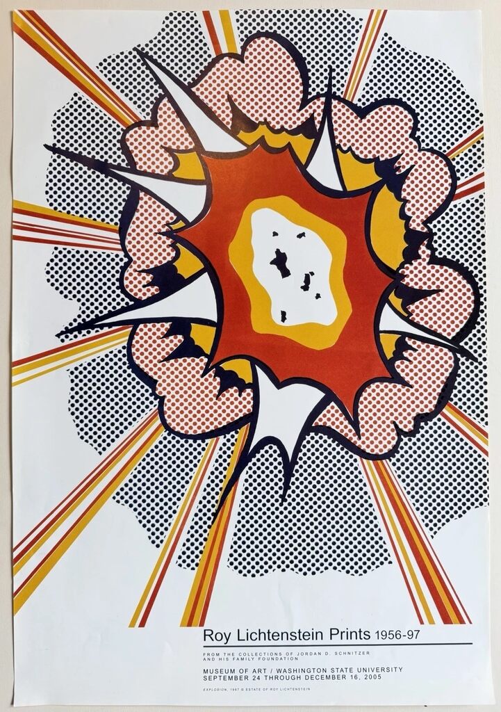 Roy Lichtenstein, Explosion 2005 WSU Museum Exhibition Poster, 2005