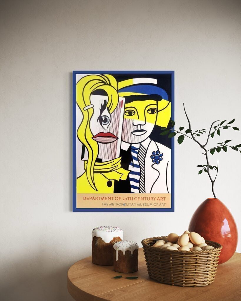 Roy Lichtenstein, Stepping Out (Vintage MET Lithograph), 1986