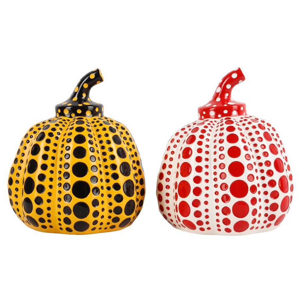 Yayoi Kusama, Yellow Pumpkin & Red Pumpkin, 2016