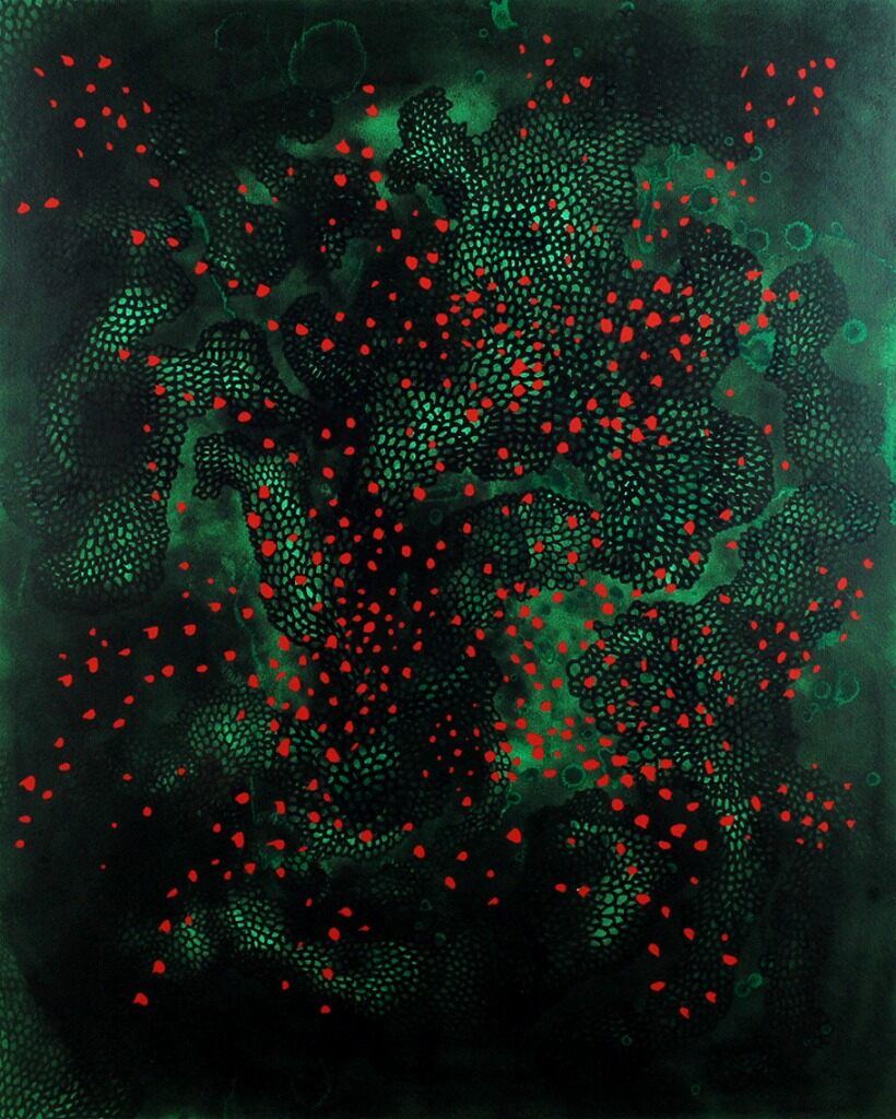 Yayoi Kusama, Fireflies, Executed in  1999.