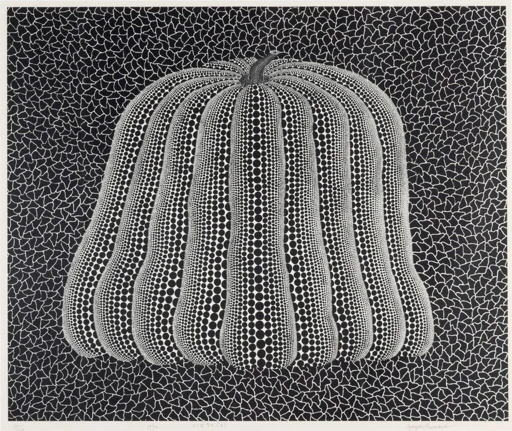 Yayoi Kusama, Pumpkin (White Y) (Kusama 150), 1992