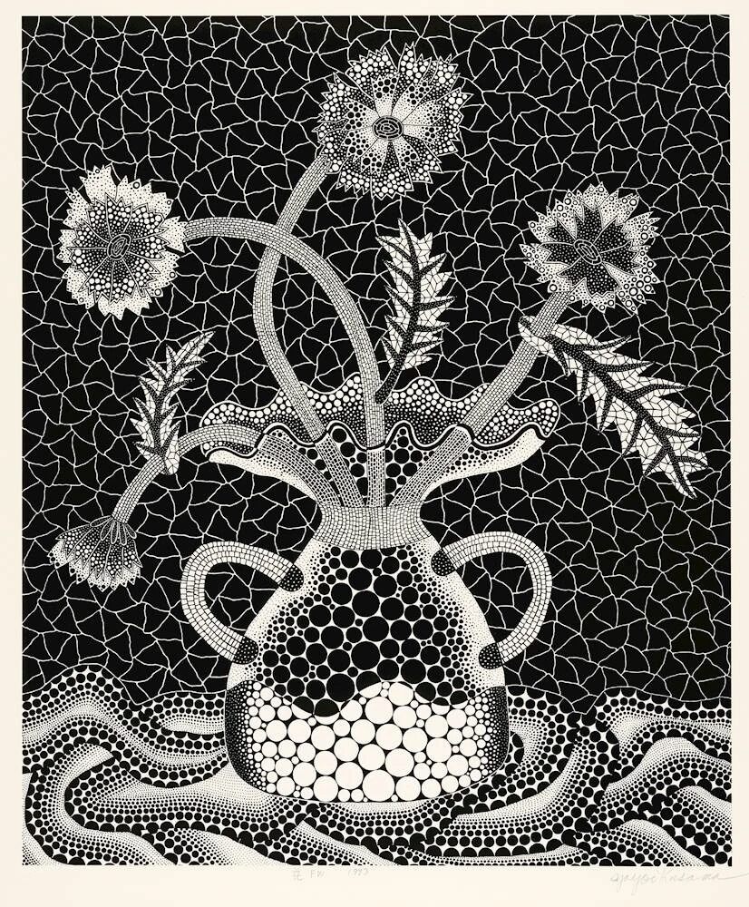 Yayoi Kusama, Flowers FW (Kusama 177), 1993