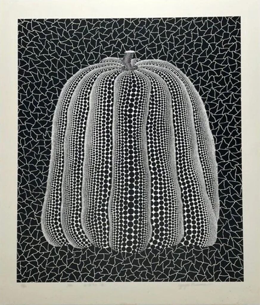 Yayoi Kusama, Pumpkin (White T) (Kusama 149), 1992