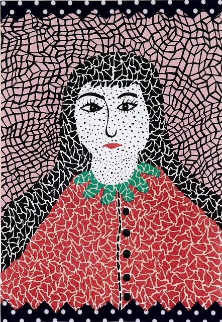 Yayoi Kusama, Self Portrait, Executed in 1982.