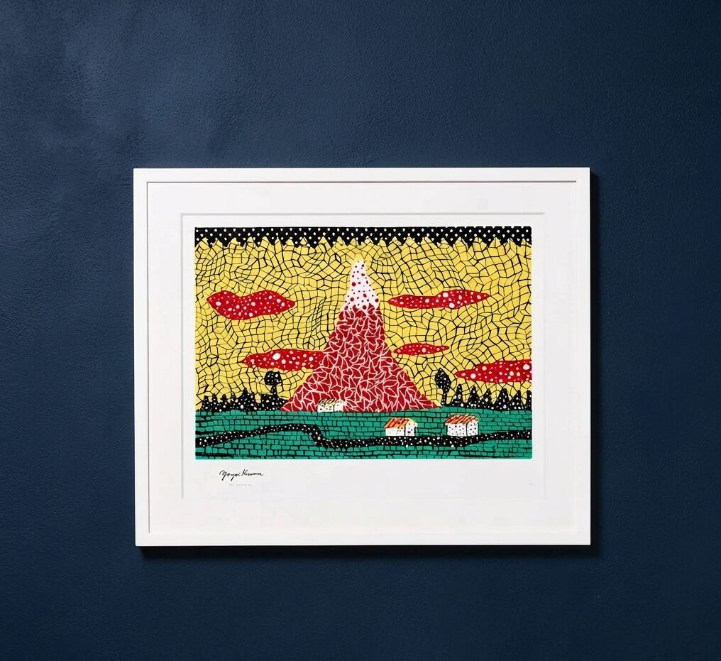 Yayoi Kusama, Red Mt.Fuji (1982), 2025