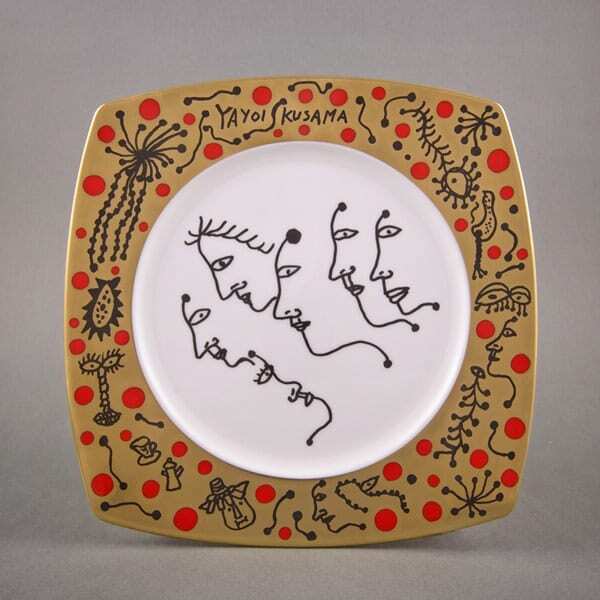 Yayoi Kusama, Yayoi Kusama porcelain tray Future (046/500), 2013