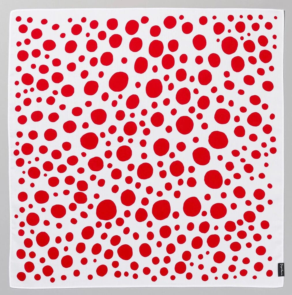 Yayoi Kusama, Praying for World Peace in the Sunlight (Handkerchief), 2016