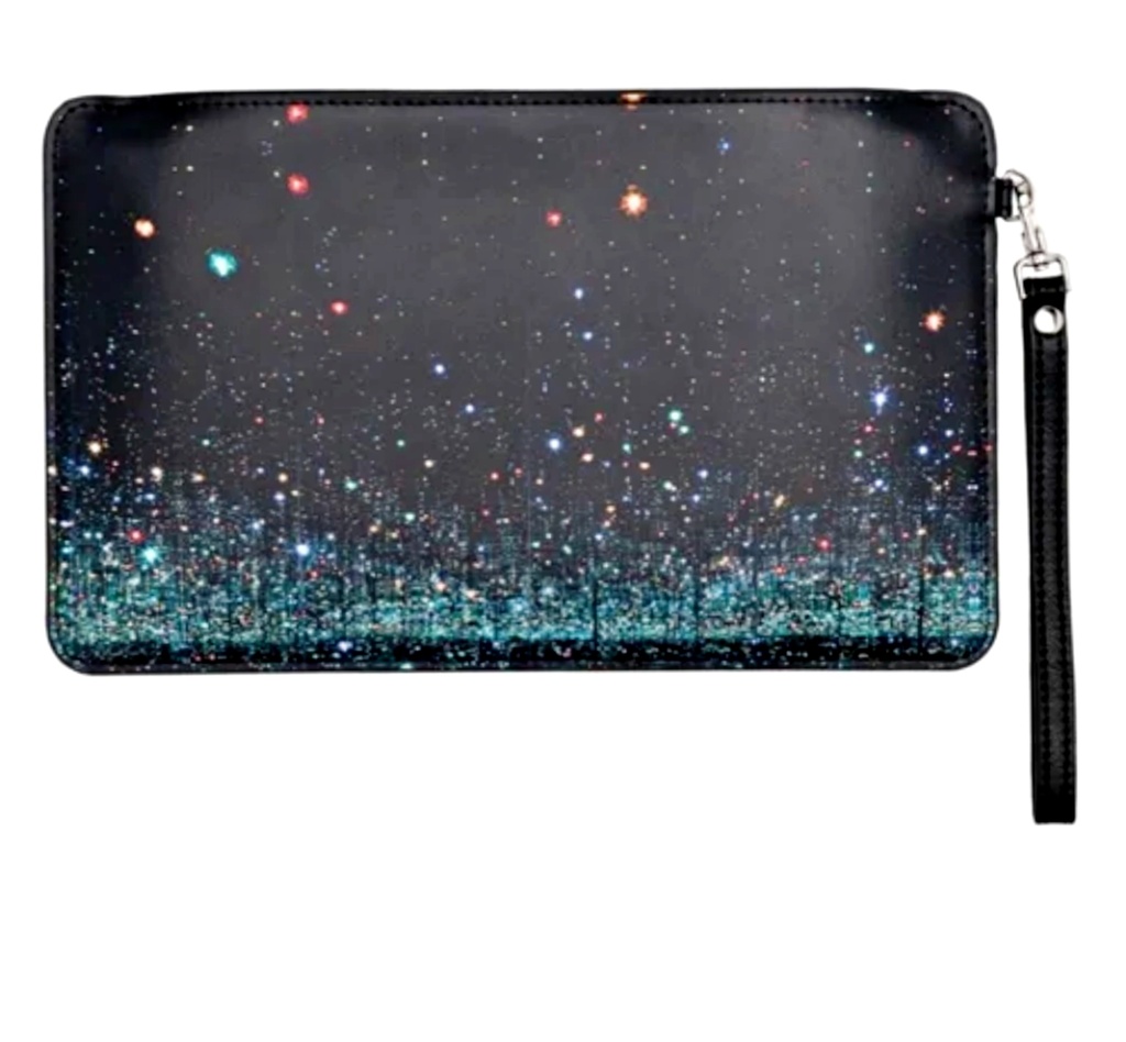 Yayoi Kusama, Yayoi Kusama - Infinity Mirrored Room: The Souls of Millions of Light Years Away: Leather Clutch Purse in Original Box, 2017