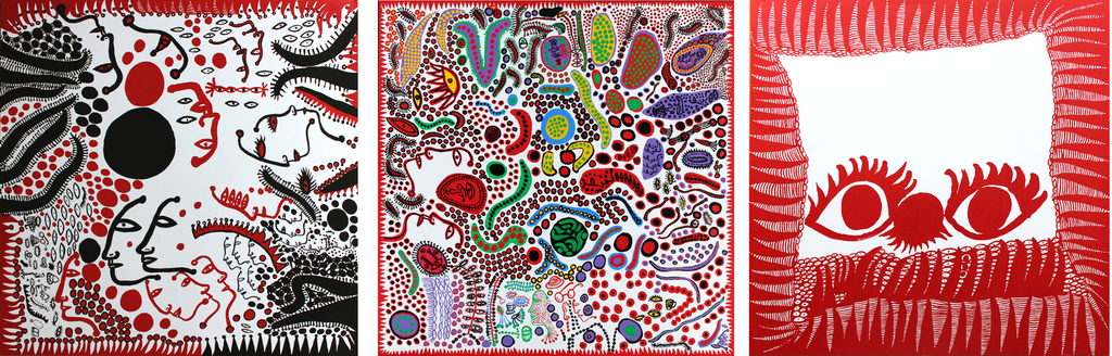 Yayoi Kusama, Set of 3, 2010
