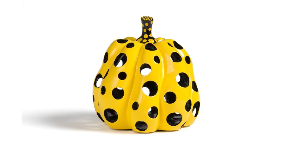 Yayoi Kusama, Pumpkin sculpture with holes, 2025