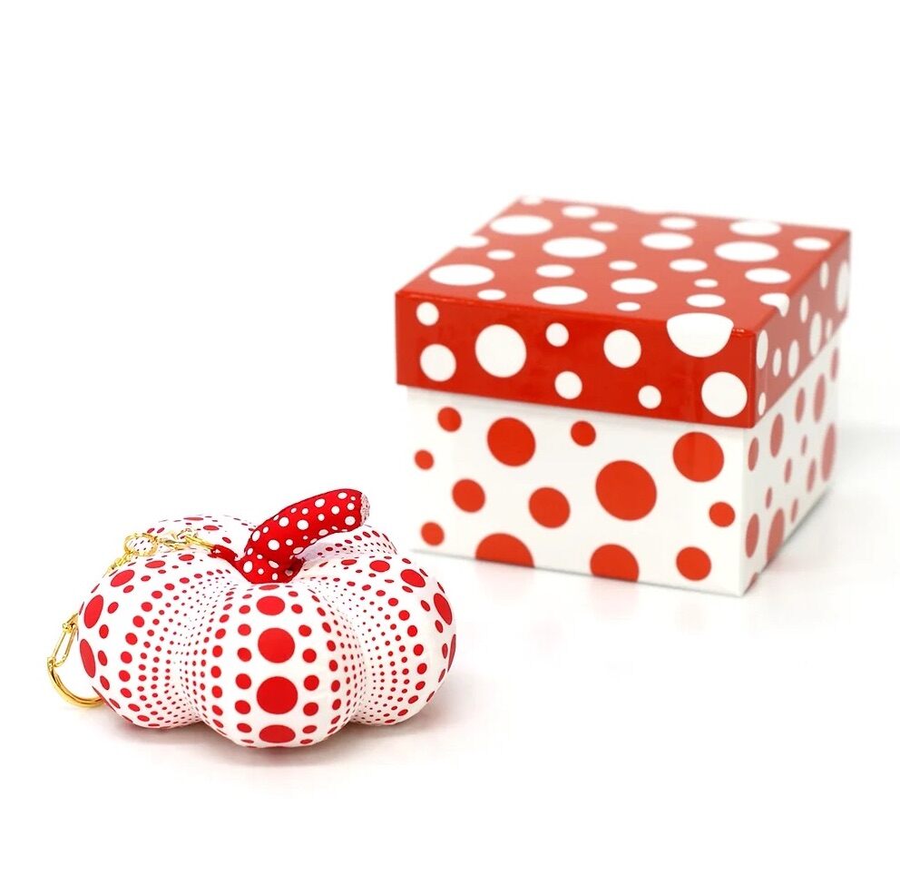 Yayoi Kusama, Pumpkin Pendant / Mascot (Red and white), 2019