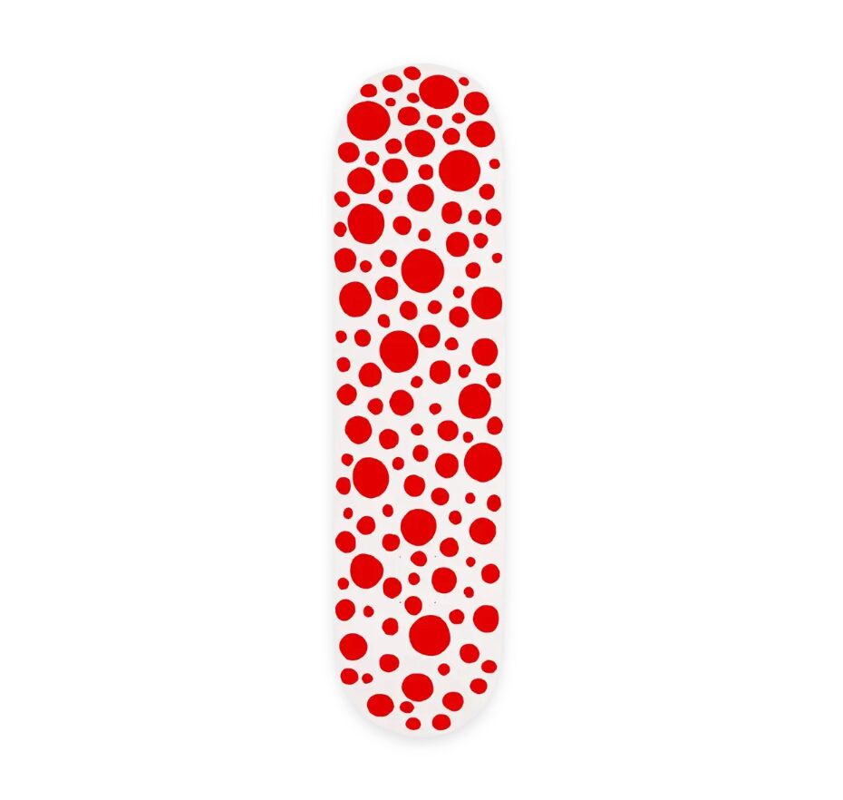 Yayoi Kusama, Small Red Dots (Skateboard), 2018