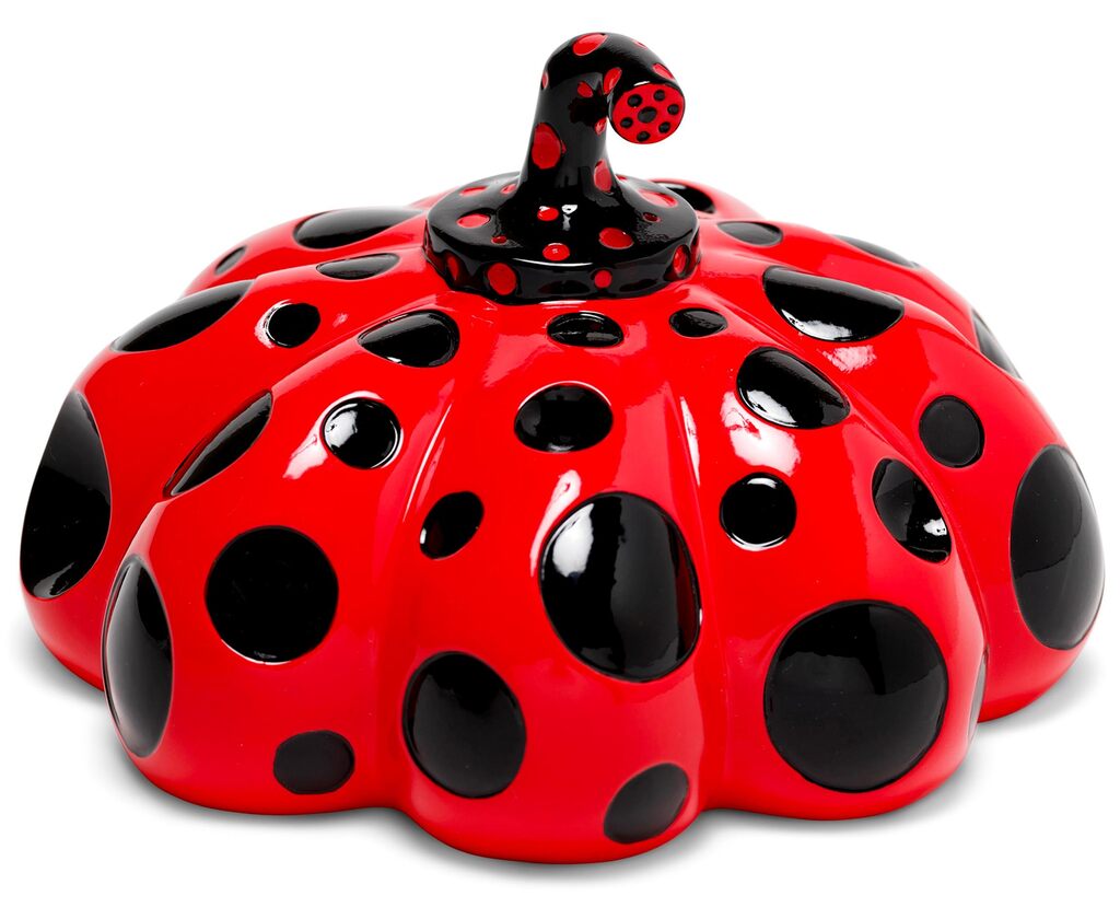 Yayoi Kusama, Kusama Pumpkin Red and Black pumpkin (Kusama Naoshima), ca. 2019