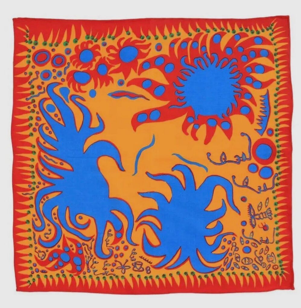 Yayoi Kusama, Joy I Feel When Love has Blossomed (Scarf), 2019