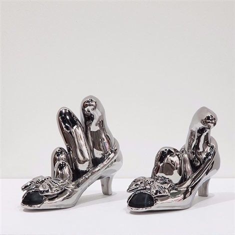 Silver Bow Shoes, image 1
