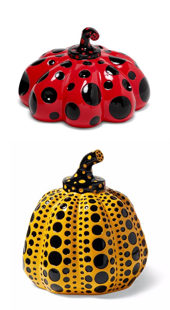 Yayoi Kusama, Kusama Pumpkins (Juego de 2 obras), c. 2015-2019