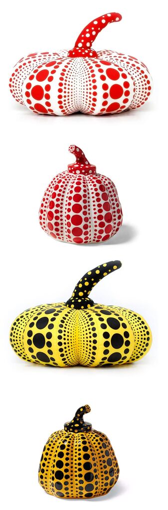 Yayoi Kusama, Yayoi Kusama Pumpkins (set of 4 works), 2015-2019
